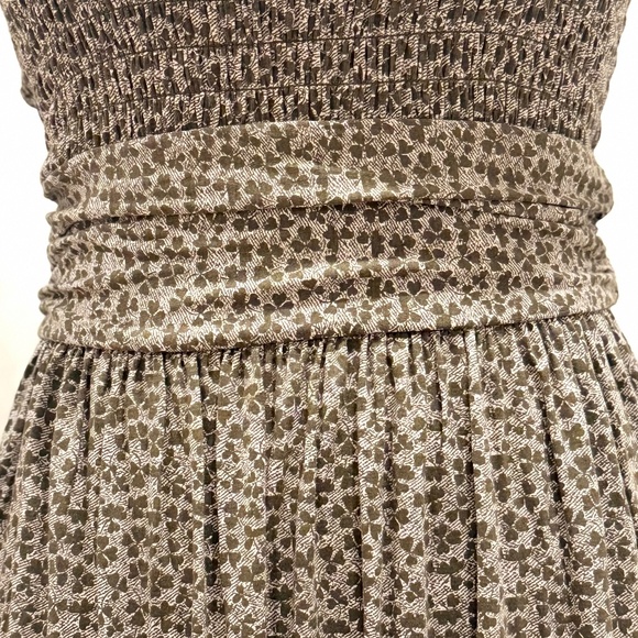 BP. Strapless Smocked Maxi Dress – Green Floral Print - Picture 5 of 7